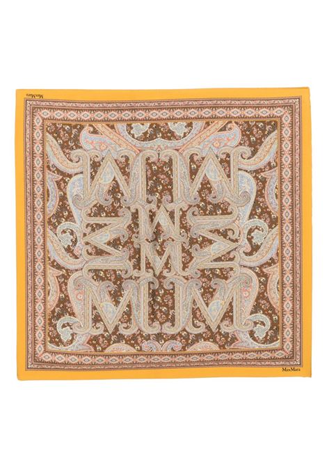 Foulard in seta stampata carre multicolore Maxmara - donna