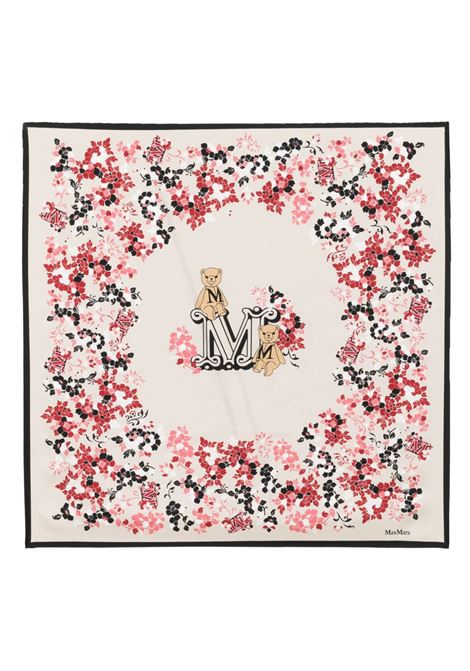 Multicolored carre printed silk scarf Maxmara - women