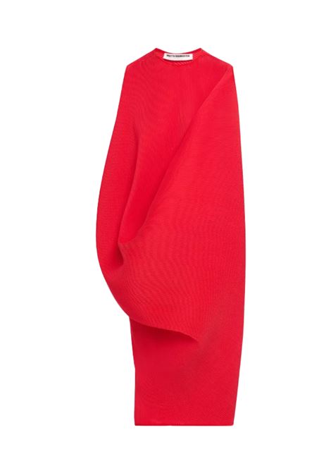 Red asymmetrical pleat dress Melitta Baumeister - women MELITTA BAUMEISTER | Dresses | MB36RD