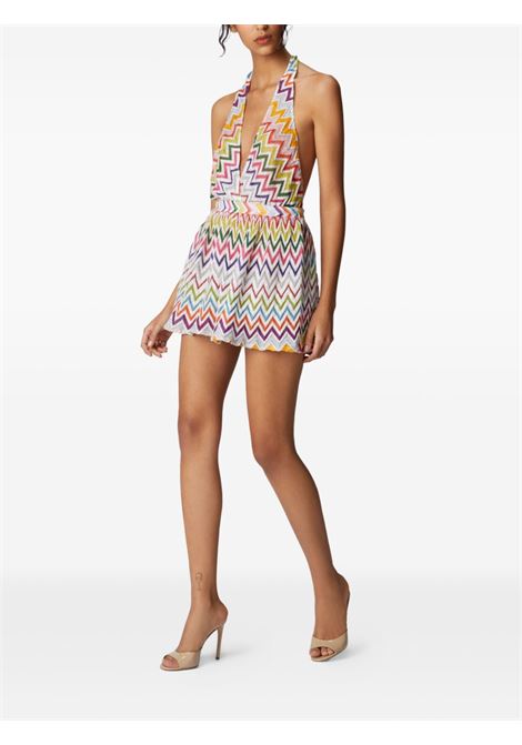 Tuta corta con motivo a zigzag multicolore Missoni - donna MISSONI | MC24SG00BR012RSM9QI