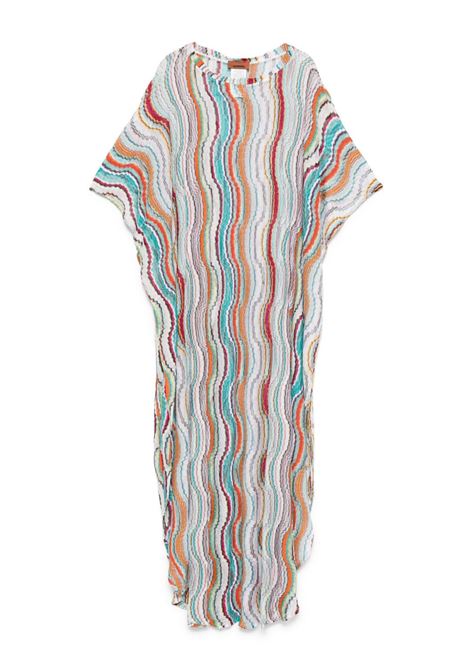 Multicolor wave-pattern cover-up Missoni - women MISSONI | MS25SQ0LBR0100SM9L0