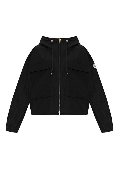 Giacca con applicazione in nero Moncler - donna MONCLER | 1A00110549P3999