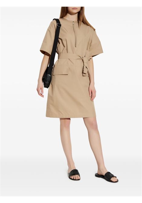 Abito midi con cintura in beige Moncler - donna MONCLER | 2G0001959866202