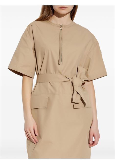 Abito midi con cintura in beige Moncler - donna MONCLER | 2G0001959866202