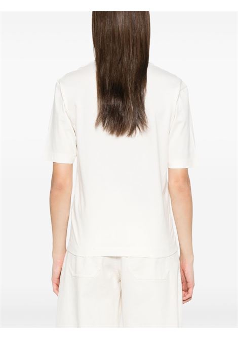 T-shirt con logo in bianco Moncler - donna MONCLER | 8C0000589A17034