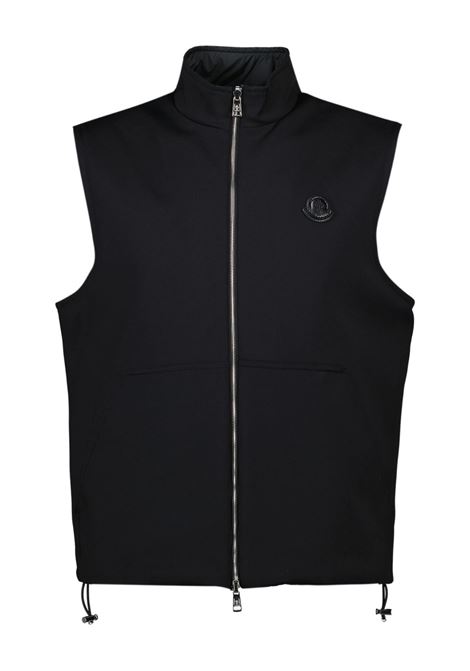 Cardigan zip up in nero Moncler - uomo MONCLER | 8G0005989AXR999
