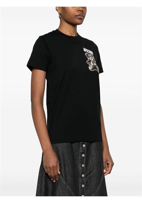 T-shirt Teddy Bear in nero Moschino - donna MOSCHINO | 070904411555