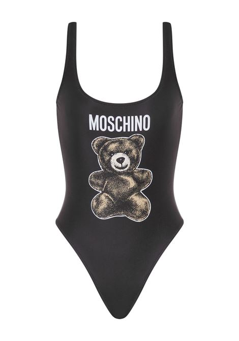 Black Teddy Bear-motif swimsuit Moschino - women MOSCHINO | Swimwear | 420305771555