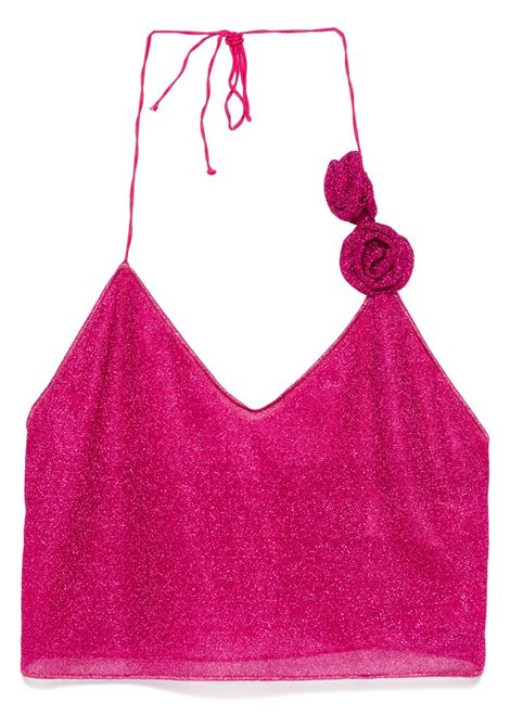 Top con applicazione rose in rosa Oséree - donna
