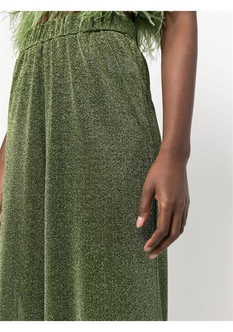 Pantaloni a vita alta con lurex in verde Oséree - donna OSÉREE | LPF202GRN