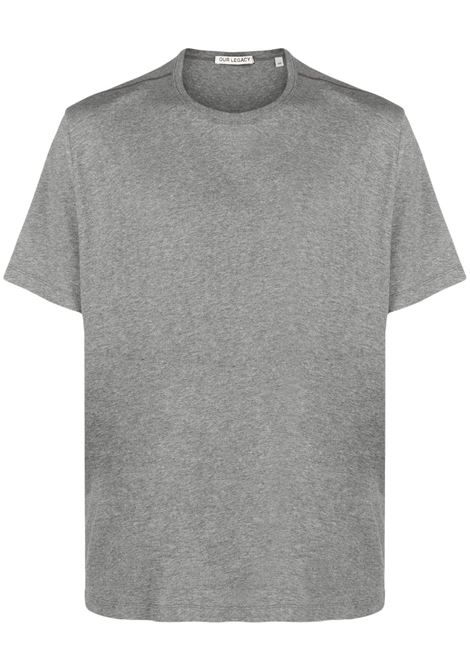 T-shirt girocollo in grigio Our legacy - uomo OUR LEGACY | T-shirt | M4226NGMTL