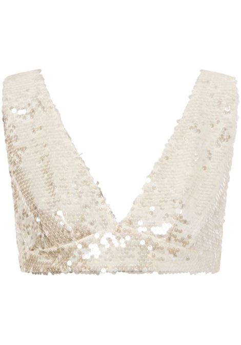 Top in paillettes oro Philosophy Di Lorenzo Serafini - donna PHILOSOPHY DI LORENZO SERAFINI | Top | 080307250003