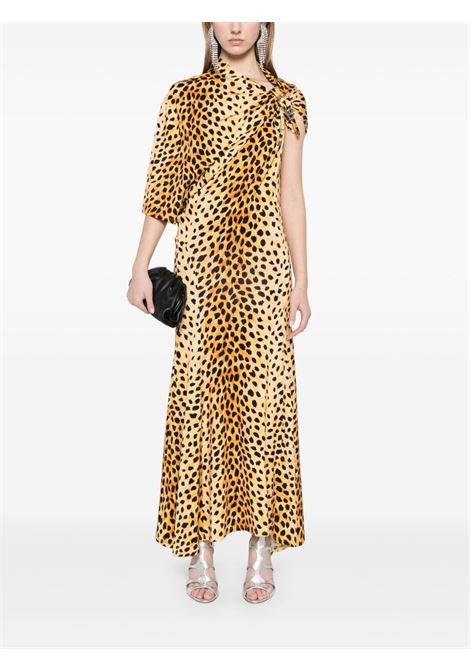 Multicolor Leopard-print maxi dress Rabanne - women RABANNE | 25PJRO055VI0269V190