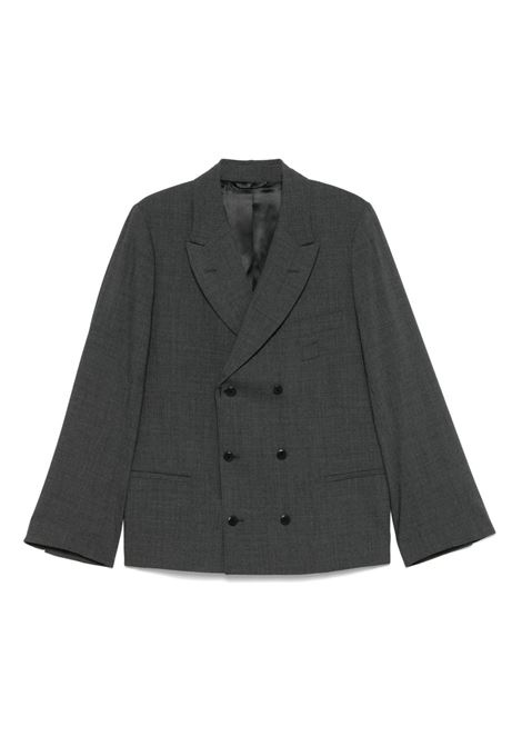 Charcoal grey micro-pattern blazer Random Identities - men RANDOM IDENTITIES | Blazers | RAN05J0231