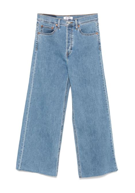 Jeans a gamba ampia in blu Re/done - donna RE/DONE | Jeans | 15003WHRWLCPRNYN