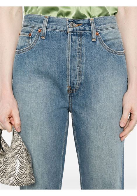 Blue 90s high-rise jeans RE/DONE - women RE/DONE | 16803W90HRLOMIDFADE