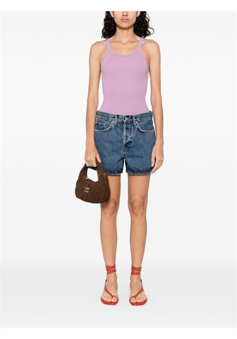 Lilac cotton tank top Re/done - women RE/DONE | R2402WRIBTNKDELCTRCLLC