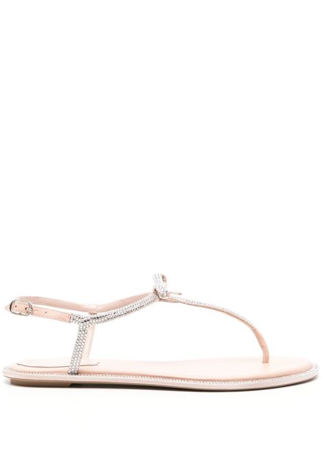 Sandali Caterina con cristalli in argento Rene caovilla - donna RENE CAOVILLA | Sandali | C12041010R001Y260