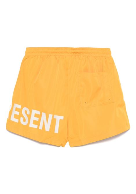 Orange logo-print swim shorts Represent - men REPRESENT | MLM100232020