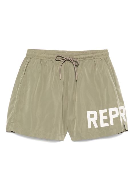 Costume con logo in verde salvia Represent - uomo REPRESENT | MLM100232036