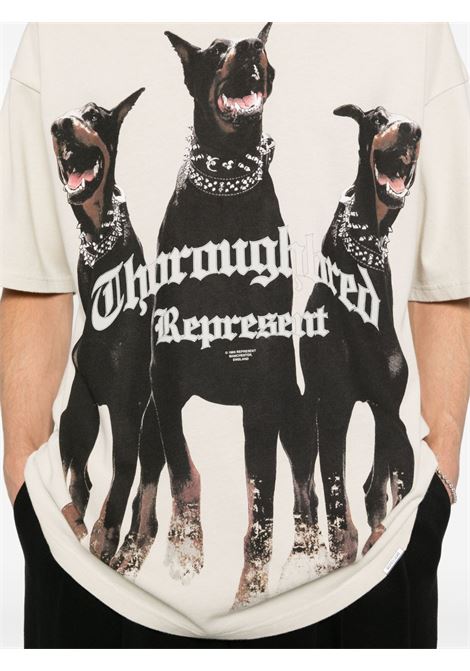 T-shirt Thoroughbred in bianco Represent - uomo REPRESENT | MLM41135002