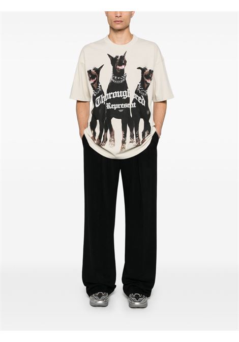 T-shirt Thoroughbred in bianco Represent - uomo REPRESENT | MLM41135002