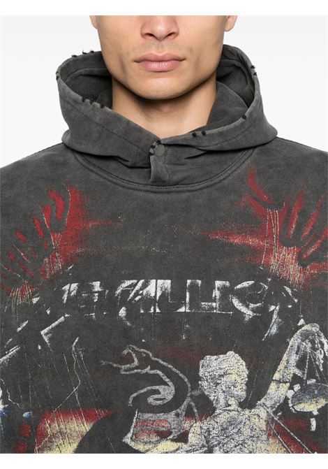 Grey Metallica hooded sweatshirt Represent - men REPRESENT | MLM4374020