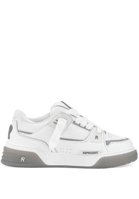 White and grey studio sneakers Represent - men