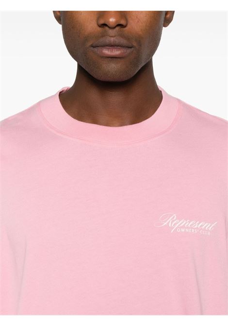 T-shirt Owners Club Script in rosa Represent - uomo REPRESENT | OCM41201518