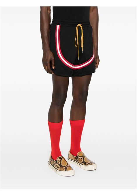 Black drawstring- detail shorts Rhude - men RHUDE | RHSS25SH012301881