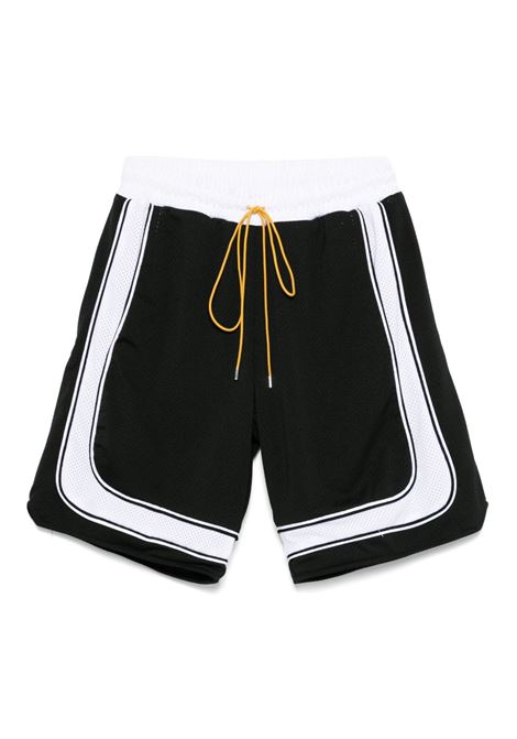 Black drawstring track shorts Rhude - men RHUDE | RHSS25SH050163028