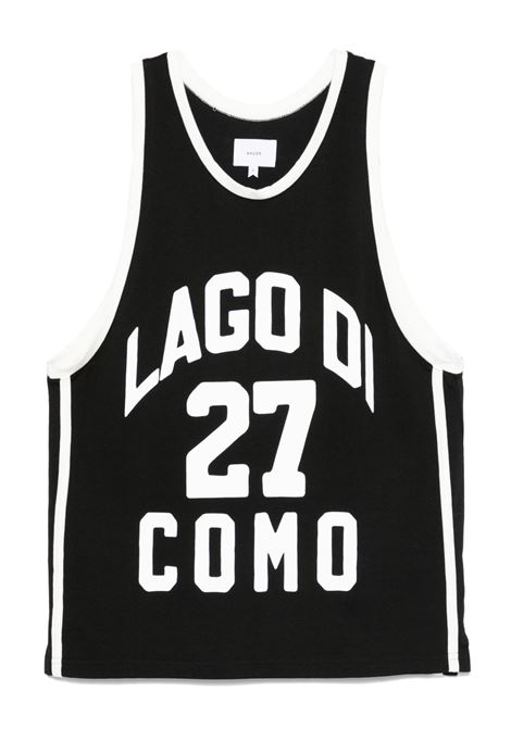Black lago di como T-shirt Rhude - men RHUDE | RHSS25TA012303028