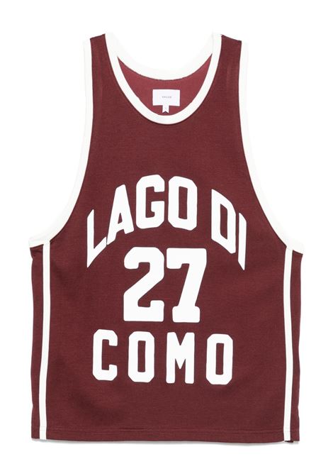 Burgundy lago di como Rhude - men RHUDE | RHSS25TA012303086