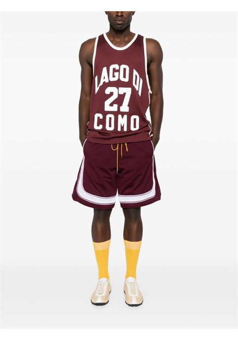Burgundy lago di como Rhude - men RHUDE | RHSS25TA012303086