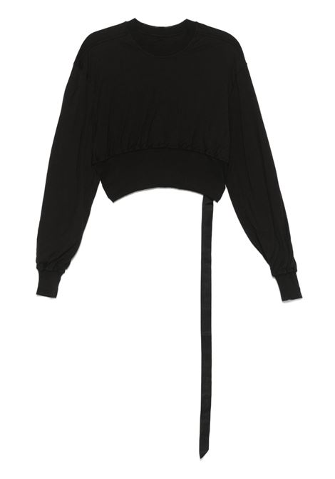 T-shirt in cotone in nero Rick Owens DRKSHDW - donna RICK OWENS DRKSHDW | T-shirt | DS01E3225BHDB09