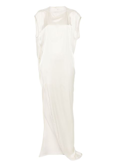 Abito maxi satinato edfu t in bianco Rick owens - donna RICK OWENS | Abiti | RP01E7505SCH41
