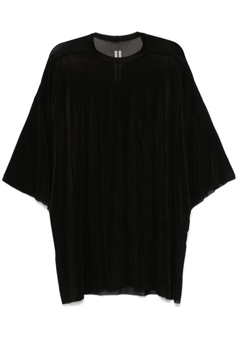 Black drop-shoulder T-shirt Rick owens - men RICK OWENS | T-shirt | RR01E5283BZ09