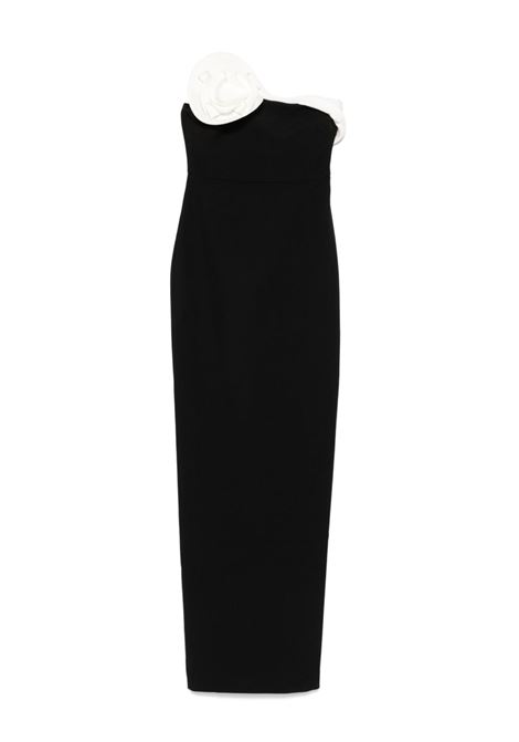 Abito lungo a fiori in bianco e nero Roland Mouret - donna ROLAND MOURET | Abiti | RMSS25009GCPB