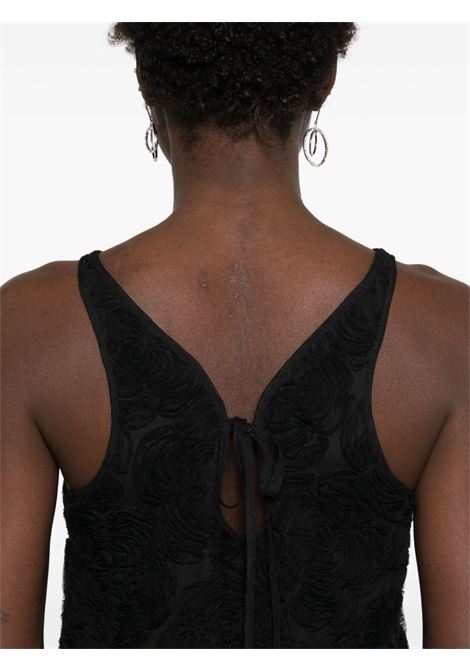 Top con ricamo a fiori in nero Rotate - donna ROTATE | 113614100100