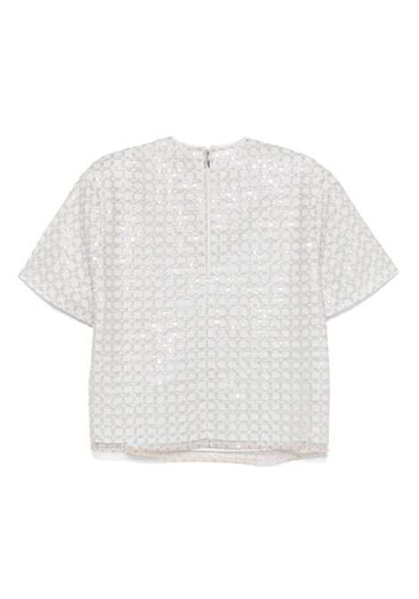 Top con perline in argento Rotate - donna ROTATE | 113709800800