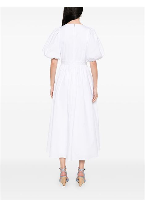 Abito midi con maniche a palloncino in bianco Rotate - donna ROTATE | 114478400400