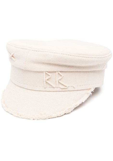 Beige logo-detail baker boy hat - RUSLA BAGINSKIY women RUSLAN BAGINSKIY | Hats | KPC035CBHRNSNR035