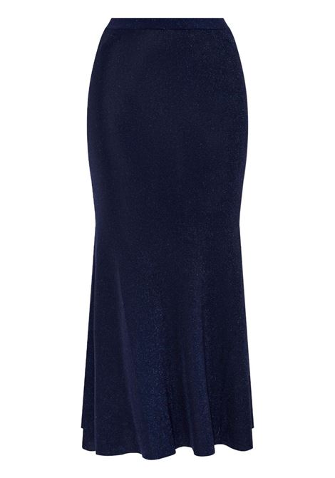 Gonna midi metallizzata in blu Self-portrait - donna SELF-PORTRAIT | RS25126XSKBL