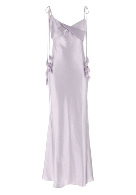 Abito lungo satinato in lilla Self-Portrait - donna SELF-PORTRAIT | SS25252XL