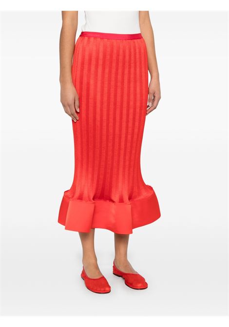 Gonna midi hollis in rosso Simkhai - donna SIMKHAI | 1253004GRD