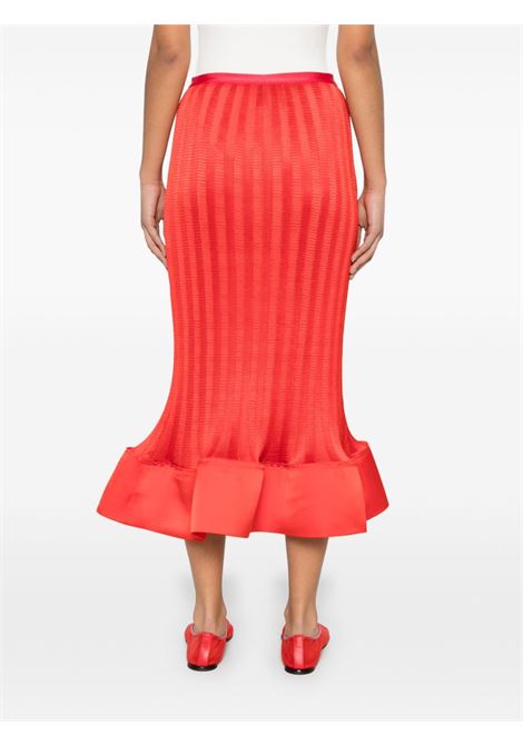 Gonna midi hollis in rosso Simkhai - donna SIMKHAI | 1253004GRD