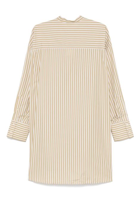 Beige striped Diane shirt dress Soeur - women SOEUR | ROB1631DIANEBRO06