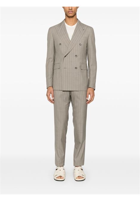 Completo in lana vergine in grigio gessato Tagliatore - uomo TAGLIATORE | 2SVS20B11070105T3071
