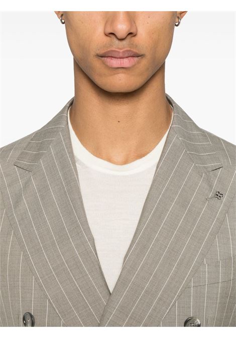 Completo in lana vergine in grigio gessato Tagliatore - uomo TAGLIATORE | 2SVS20B11070105T3071