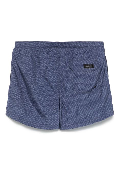 Costume da bagno con stampa in blu Tagliatore - uomo TAGLIATORE | HONOLULUPENTE2502NAVY